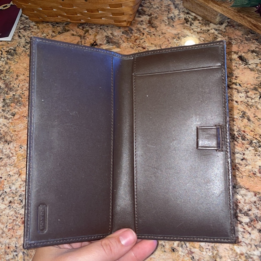 Coach Check Book Case - Picture 2 of 3